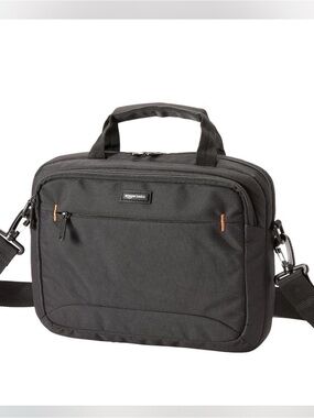 Amazon Basics Black Laptop Messenger Bag for Men
